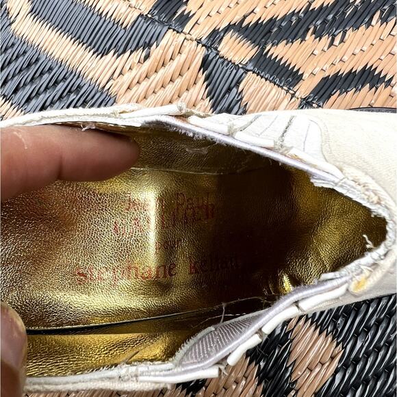 Jean Paul Gaultier pour Stéphane Kelian | Vintage Cream Ankle Boots RARE Size 6 - Picture 6 of 8